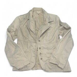 J. Jill Women's Light Beige Pea Coat